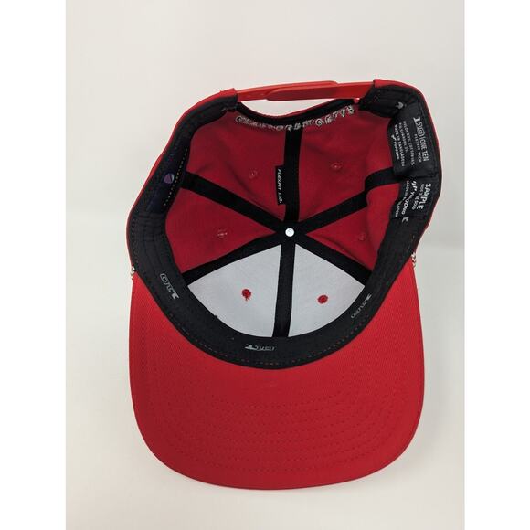NWT Extracurricular Golf Penman Snapback Hat Cap Red Adjustable Yupoong - Picture 7 of 9